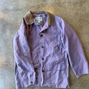 L.L. Bean Chore Coat with Brown Corduroy Collar